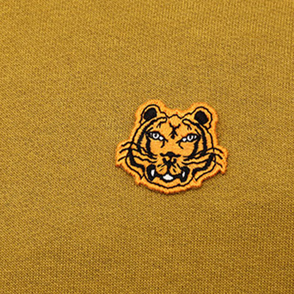 Cheap KENZO Sweatshirt Mustard Yellow Pullover Lelaki Wanita FA65SW3604MD-48