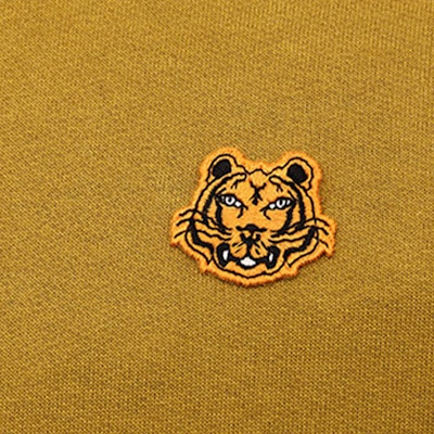 KENZO Sweatshirt Mustard Yellow Pullover Lelaki Wanita FA65SW3604MD-48 Cheap KENZO Sweatshirt Mustard Yellow Pullover Lelaki Wanita FA65SW3604MD-48