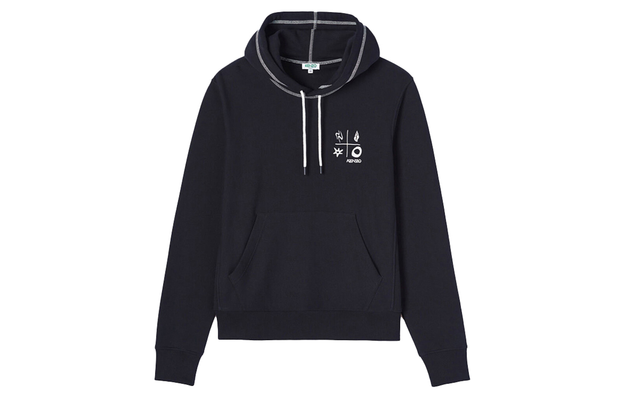 KENZO Printed Hoodie Black FA55SW3644ME-99