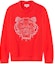 Order KENZO Red Crewneck Pullover with Tiger Embroidery FB55SW1204MN-21