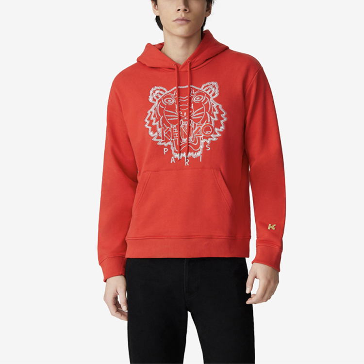 KENZO Red Embroidered Tiger Hoodie FB55SW3304MM-21 圖 3