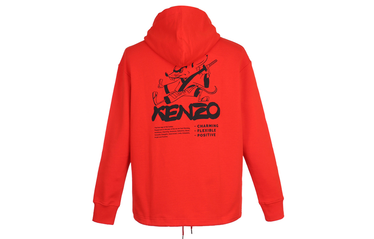 KENZO Red Kung Fu Rat Graphic Hoodie FA55SW5114Z5-21 圖 3