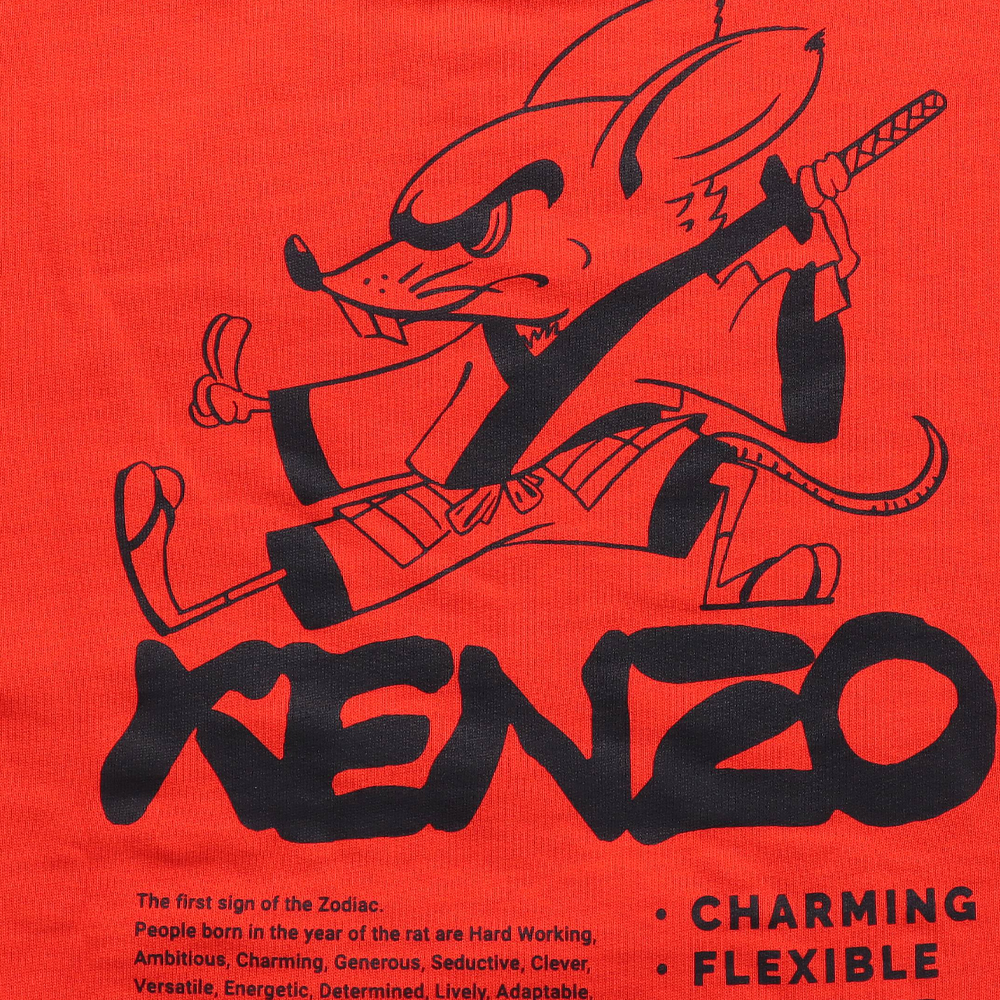 KENZO Red Kung Fu Rat Graphic Hoodie FA55SW5114Z5-21 圖 6