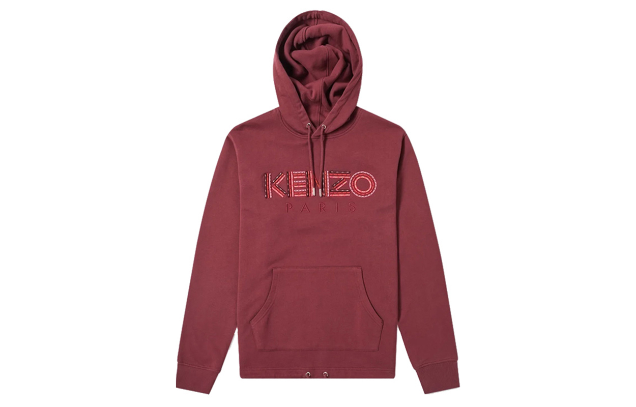 KENZO Red Long-Sleeve Sweatshirt with Logo Graphic F965SW3614ME-23