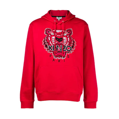 KENZO Red Tiger Head Graphic Hoodie F965SW4154XA-21