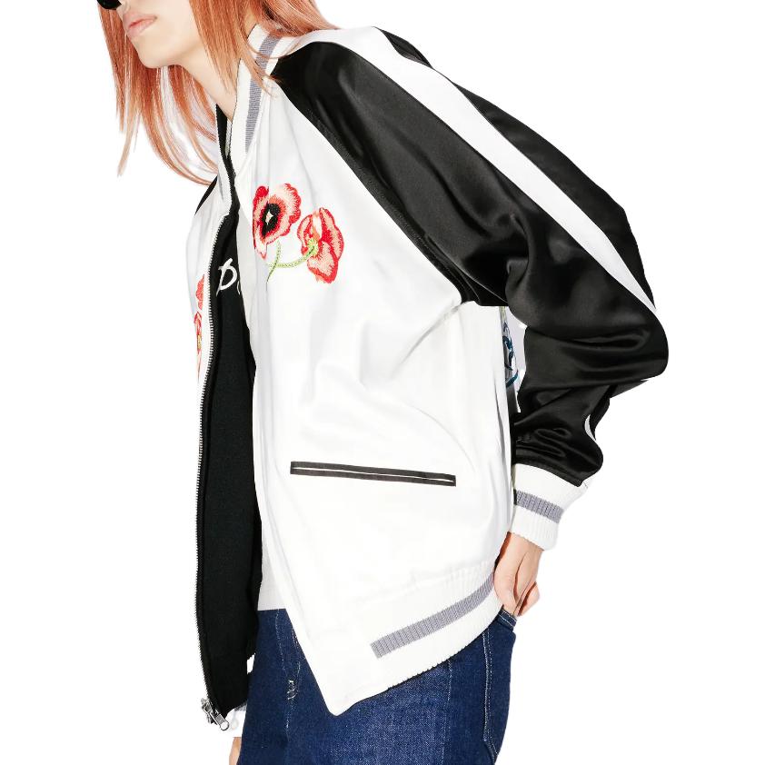 Cheap KENZO Reversible Black Jacket with Animal Embroidery and Colorblock Logo Design. FE58BL1359DM-99