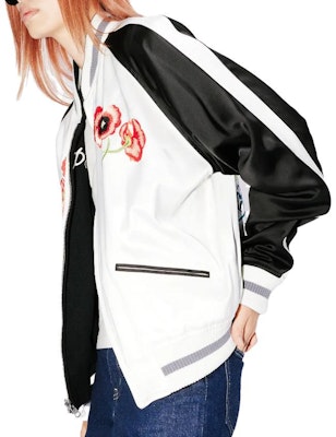 KENZO Reversible Black Jacket with Animal Embroidery and Colorblock Logo Design. FE58BL1359DM-99 Cheap KENZO Reversible Black Jacket with Animal Embroidery and Colorblock Logo Design. FE58BL1359DM-99