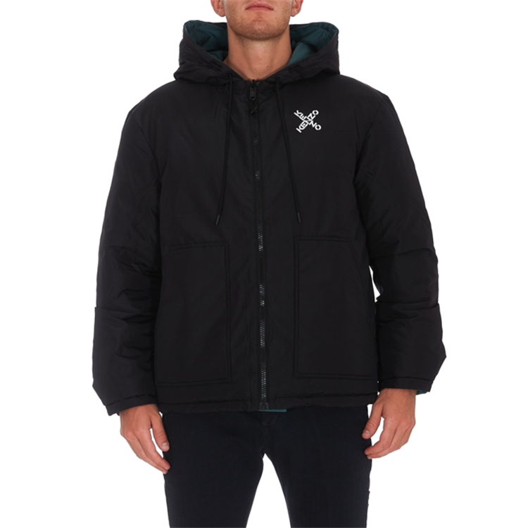 KENZO Reversible Logo Print Hooded Down Jacket Black/Green. 5OU5851NH-99 圖 4