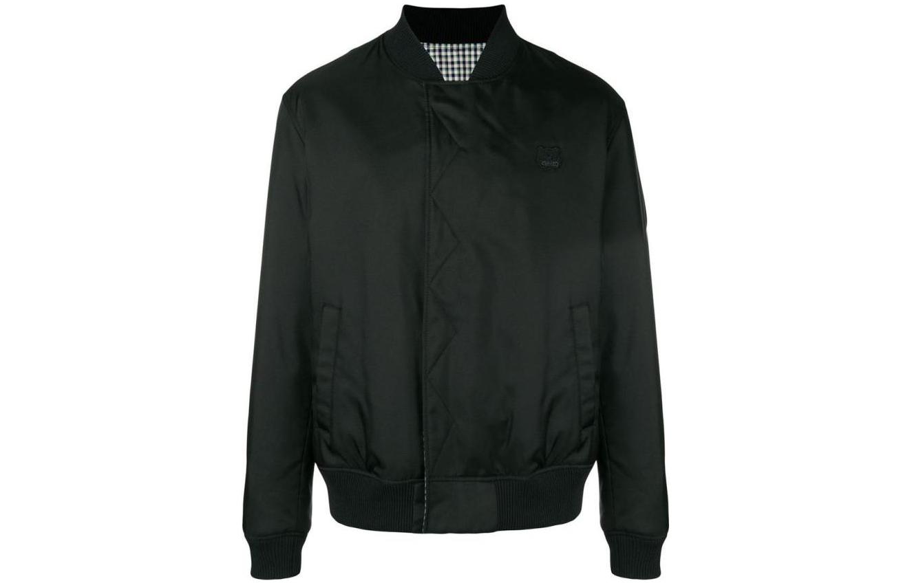 KENZO Reversible Solid Zip-Up Jacket Black F865BL1751NC-99