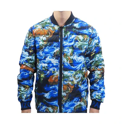 KENZO Reversible Stand Collar Zip Jacket Multicolor F965BL6111NE-76