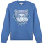 Order KENZO 藍寶石藍虎頭刺繡圓領衛衣 FB65SW1234XA-72