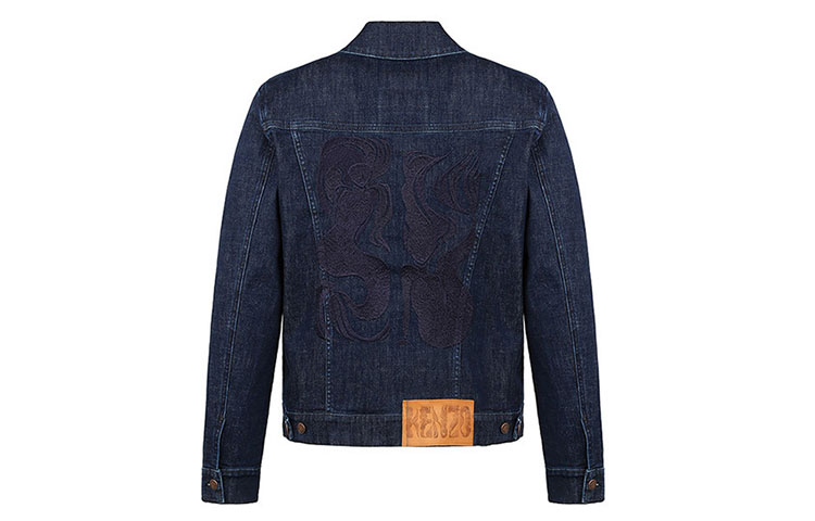 Lookbook KENZO Solid Collar Denim Jacket Sky Blue FA55BL5092EC-76