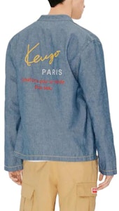 KENZO 無地 ボタンアップ 長袖シャツ ブルー FD65DC4156X1-DM Purchase KENZO 無地 ボタンアップ 長袖シャツ ブルー FD65DC4156X1-DM