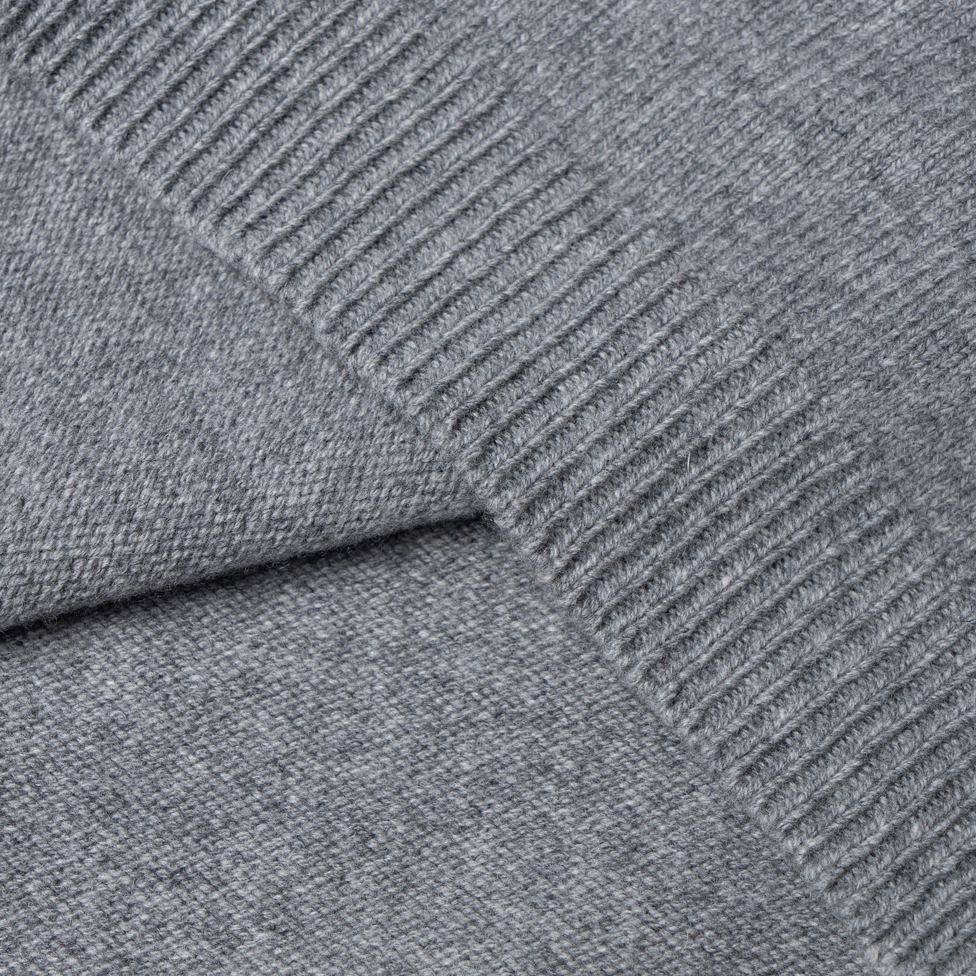 Sizing KENZO Solid Color Crewneck Long Sleeve Sweater Men’s Grey FD65PU4193LC-94