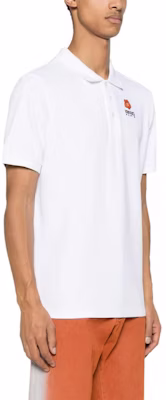 KENZO Baju Polo Kasual Lengan Pendek Cetakan Logo Putih. FE55PO5364PU-01 Details for KENZO Baju Polo Kasual Lengan Pendek Cetakan Logo Putih. FE55PO5364PU-01