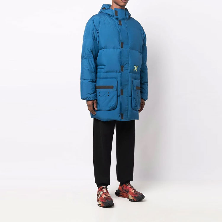 Purchase KENZO Jaket Pria Slim Fit Biru Lengan Panjang dengan Logo Cetak dan Resleting FB65OU5501NO-78