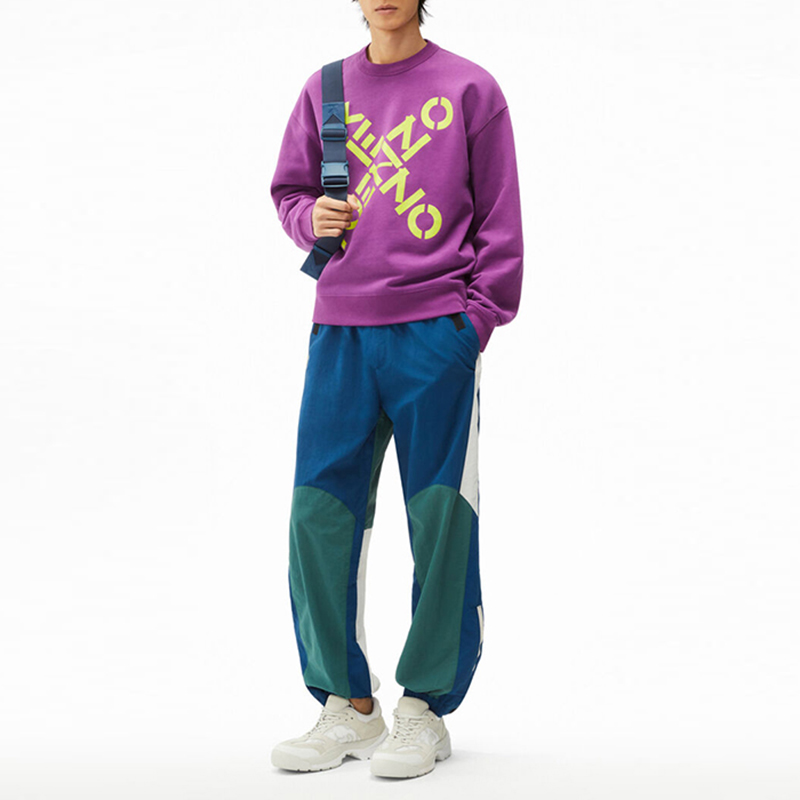 Kenzo SPORT Big X Logo Crewneck Sweatshirt Purple - FA65SW5214MS-83 圖 4