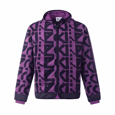 KENZO SPORT Logo Print Purple Jacket. FB65BL7634MR-83