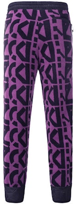 KENZO Sport Logo Print Purple Fleece Joggers for Men. FB65PA7544MR-83 Lookbook KENZO Sport Logo Print Purple Fleece Joggers for Men. FB65PA7544MR-83