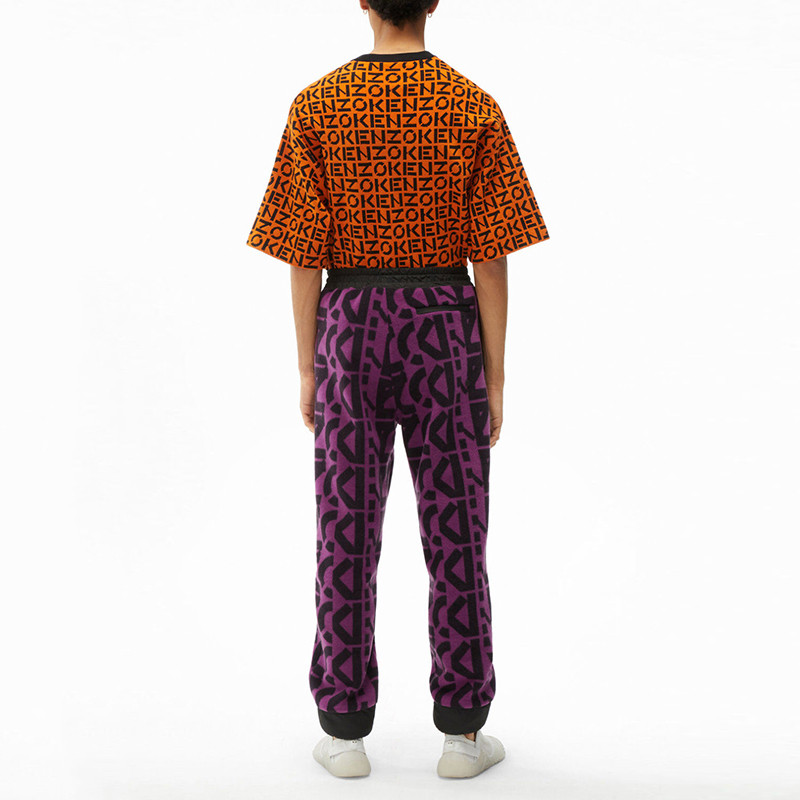 Purchase KENZO Sport Logo Print Purple Fleece Joggers for Men. FB65PA7544MR-83