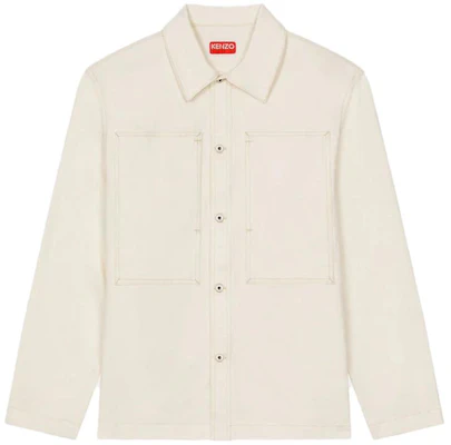 KENZO Chaqueta Casual de Mezclilla Off-White Primavera Verano con Cuello Dobladillo FD55DC5046D2-WB Buy KENZO Chaqueta Casual de Mezclilla Off-White Primavera Verano con Cuello Dobladillo FD55DC5046D2-WB