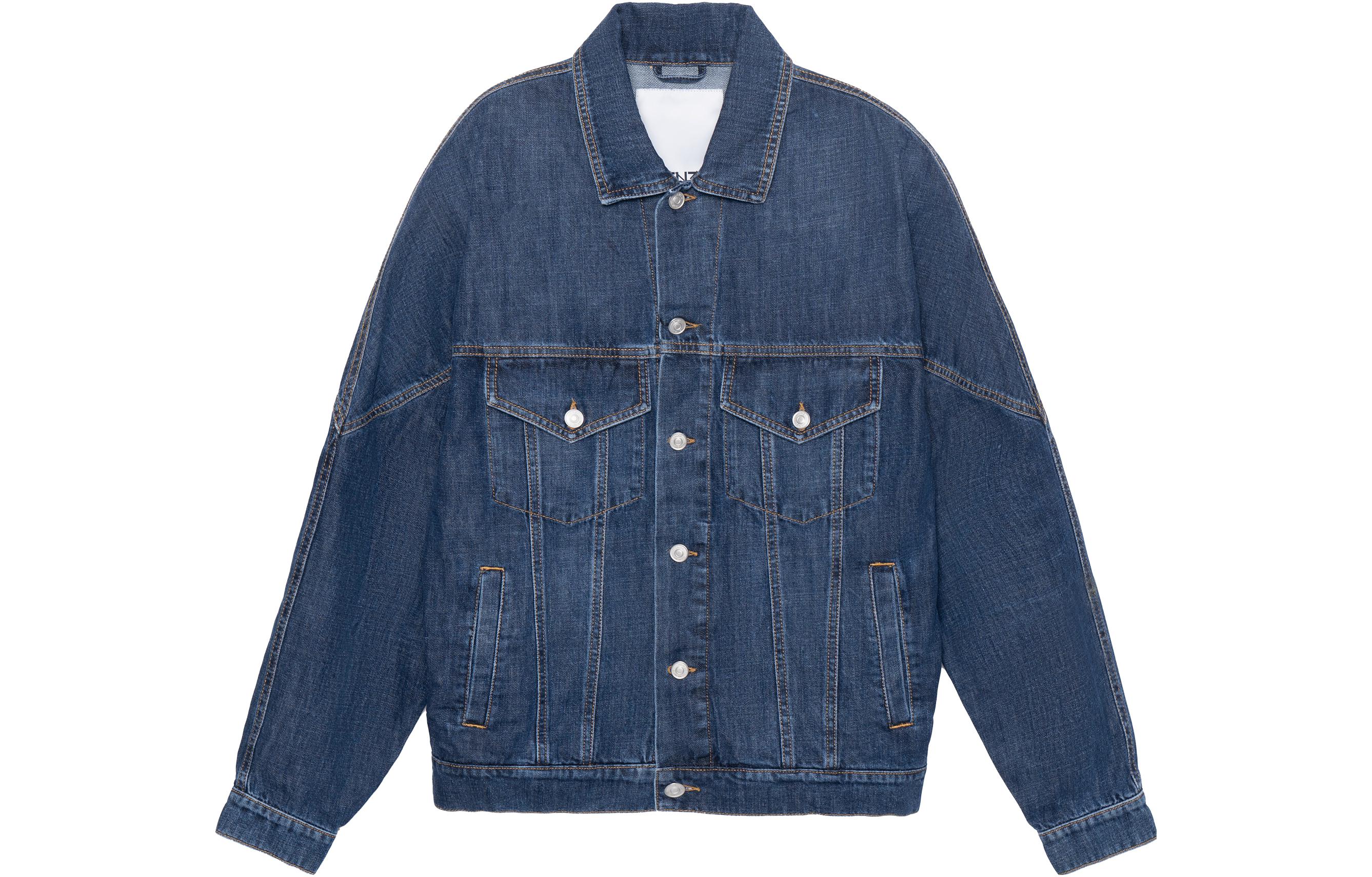 KENZO Spring/Summer Denim Jacket Blue Single-Breasted Casual Wear FB65DB5402FA-76