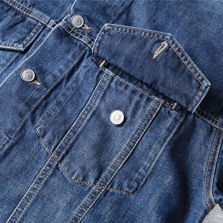 Details for KENZO 春夏藍色單排扣牛仔外套休閒穿搭 FB65DB5402FA-76