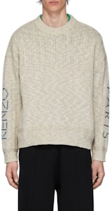 KENZO 2020春夏米色宽松针织圆领长袖毛衣 FA55PU5123LE-02 Sizing KENZO 2020春夏米色宽松针织圆领长袖毛衣 FA55PU5123LE-02