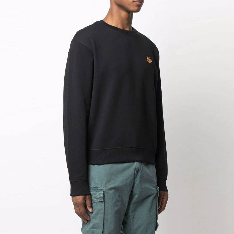 Kenzo SS21 Badge Pullover Crewneck Sweatshirt Black Mens FB65SW0064ML-99 圖 6