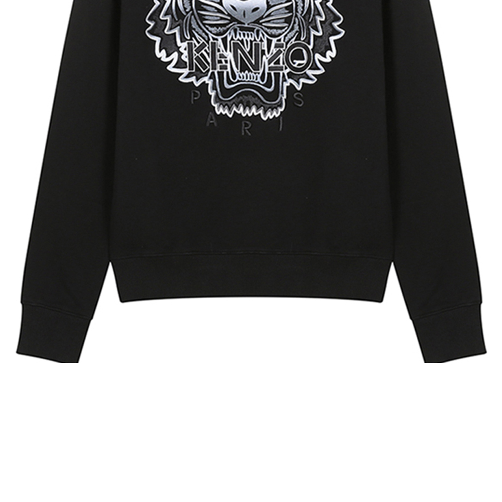KENZO SS21 Black Crewneck Sweatshirt with Tiger Embroidery FB55SW1164XG-99 圖 7