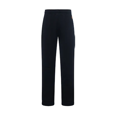 KENZO SS21 Black Knit Joggers with Small Tiger Embroidery for Men. FB55PA7114ML-99