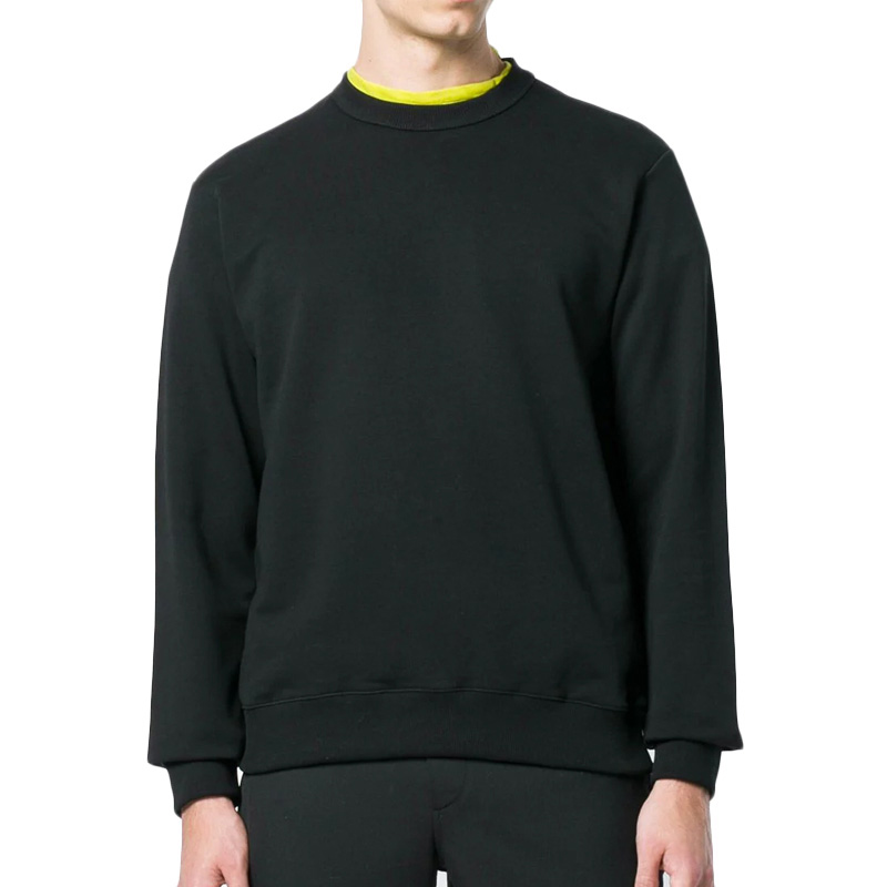 Shop KENZO SS21 黑色標誌長袖運動衫 F005SW1324MD-99