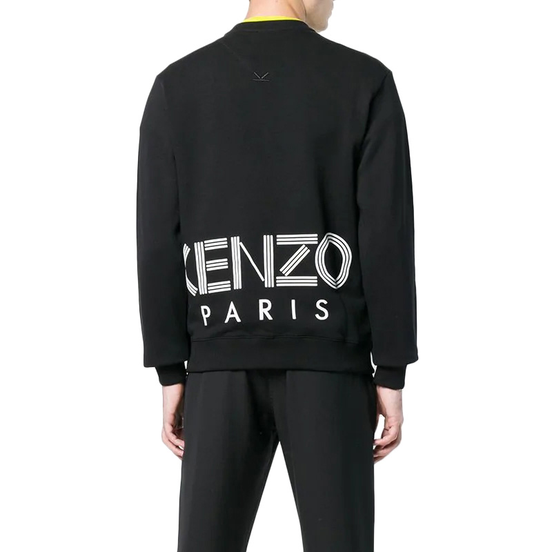 Purchase KENZO SS21 黑色標誌長袖運動衫 F005SW1324MD-99