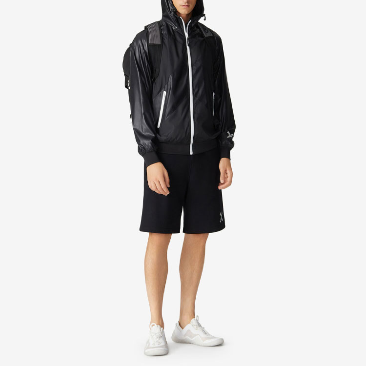 Purchase KENZO SS21 Black Long Sleeve Hooded Jacket FB55BL1511NG-99