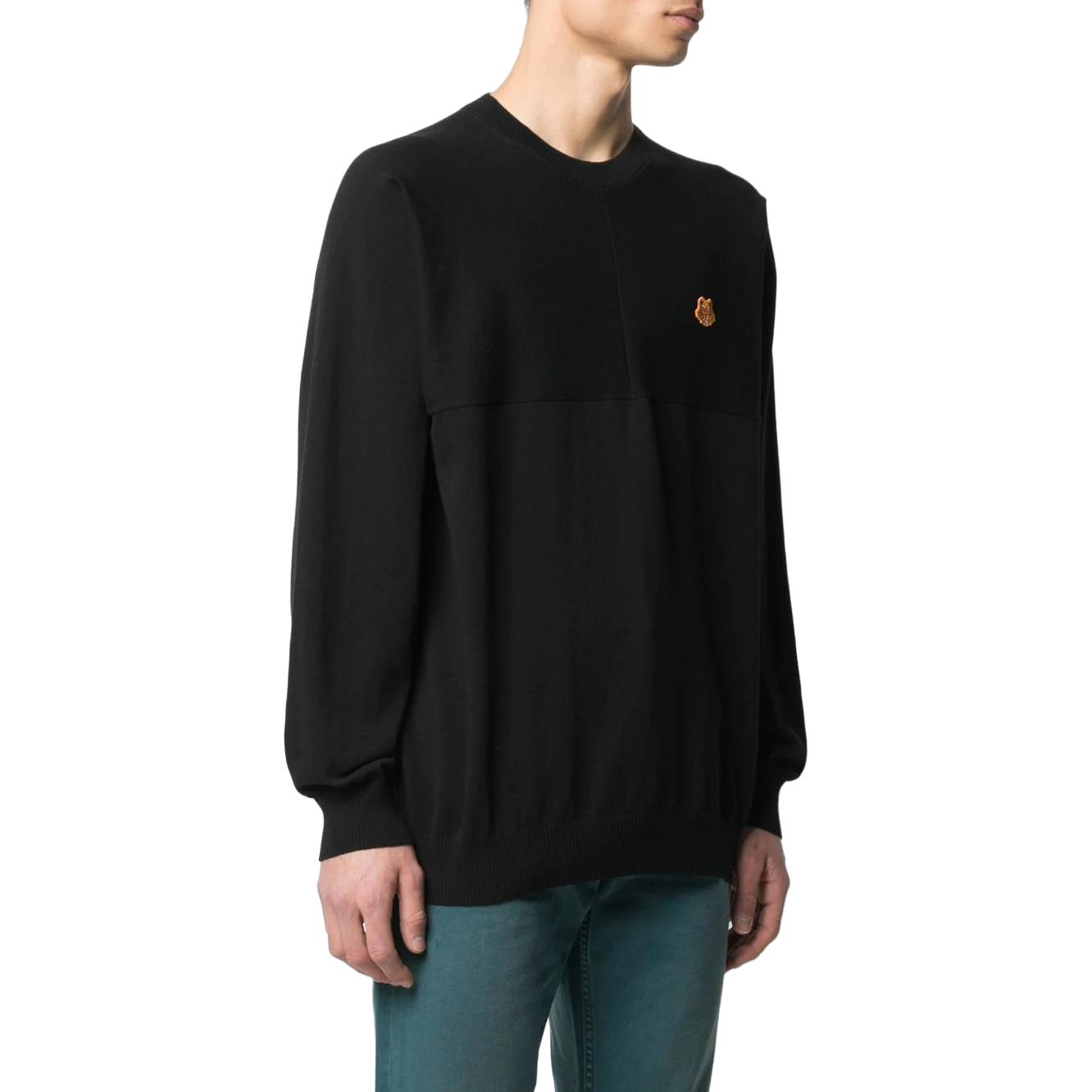Details for KENZO SS21 Baju Hitam Pullover Rajut dengan Rekaan Kepala Harimau Kecil. FB55PU5803TB-99