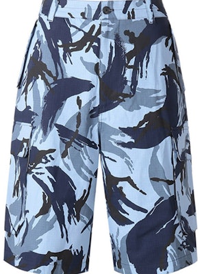 KENZO SS21 Blue Camouflage Print Casual Shorts FB55SH2341PC-67 Order KENZO SS21 Blue Camouflage Print Casual Shorts FB55SH2341PC-67