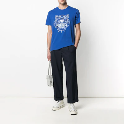 KENZO SS21 藍色老虎印花設計T恤 FB55TS0204YA-71 Purchase KENZO SS21 藍色老虎印花設計T恤 FB55TS0204YA-71