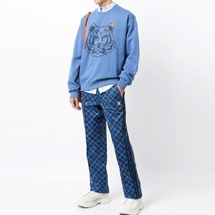 KENZO SS21 Blue Tiger Embroidered Cartoon Crewneck Sweatshirt. FB65SW0054MO-72 圖 3