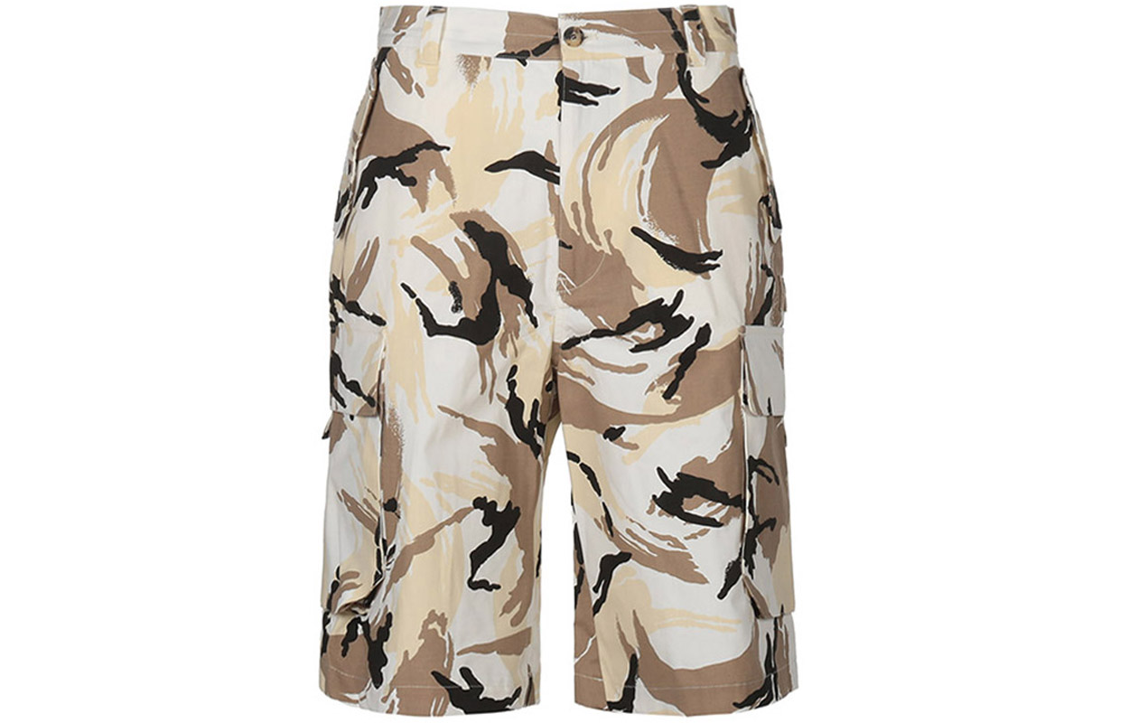 KENZO SS21 Camouflage Print Casual Shorts Multicolor. FB55SH2341PC-02