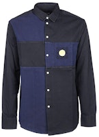 KENZO SS21 Casual Long Sleeve Shirt Black/Blue. F955CH6081LE-99 KENZO SS21 Casual Long Sleeve Shirt Black/Blue. F955CH6081LE-99