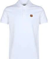 Order KENZO SS21 Classic Tiger Head Polo Shirt White Short Sleeve Embroidered FA65PO0014PU-01
