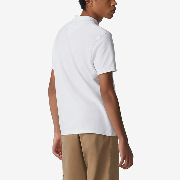 Purchase 겐조 SS21 클래식 타이거 헤드 화이트 반팔 자수 폴로 셔츠 FA65PO0014PU-01