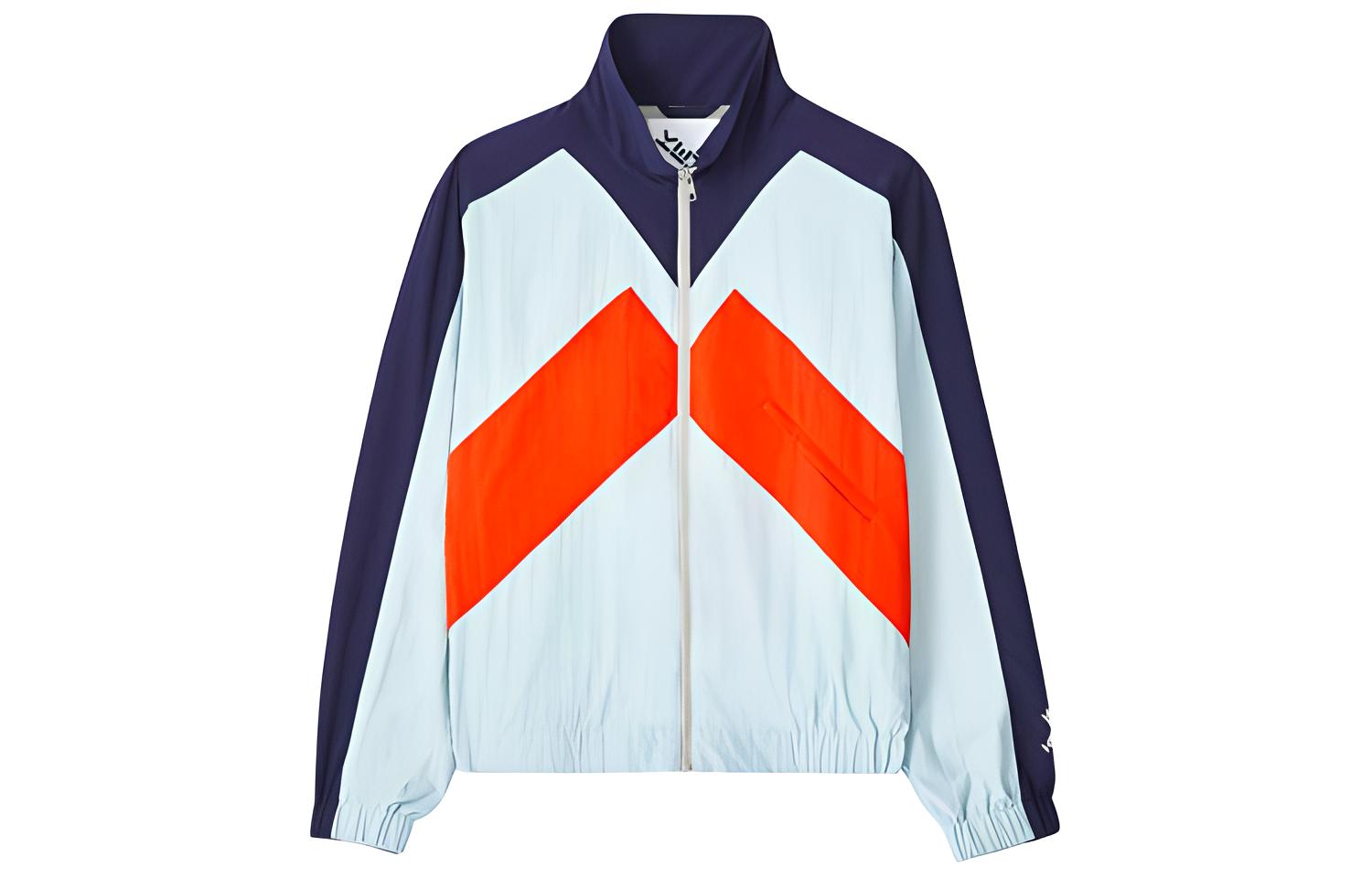 KENZO SS21 Colorblock Nylon Zip Jacket Men’s Light Gray FB55BL5109CO-93