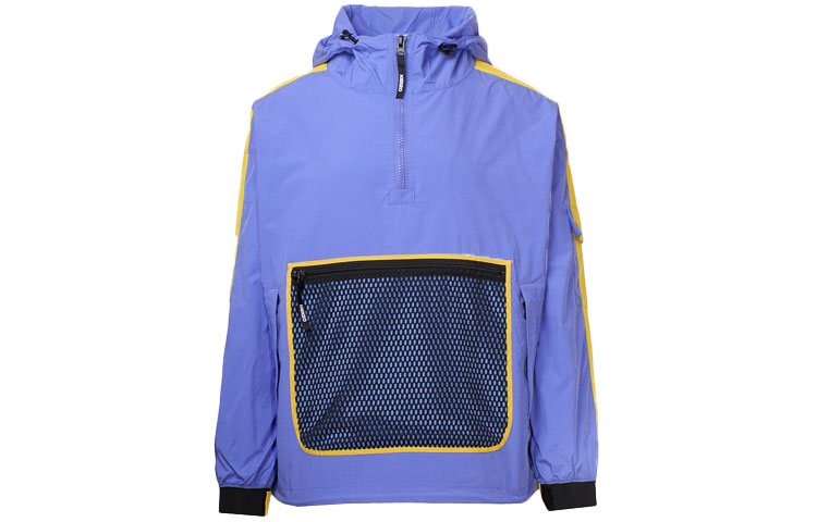 KENZO SS21 Colorblock Windbreaker Jacket - Blue FA55BL6591NH-66