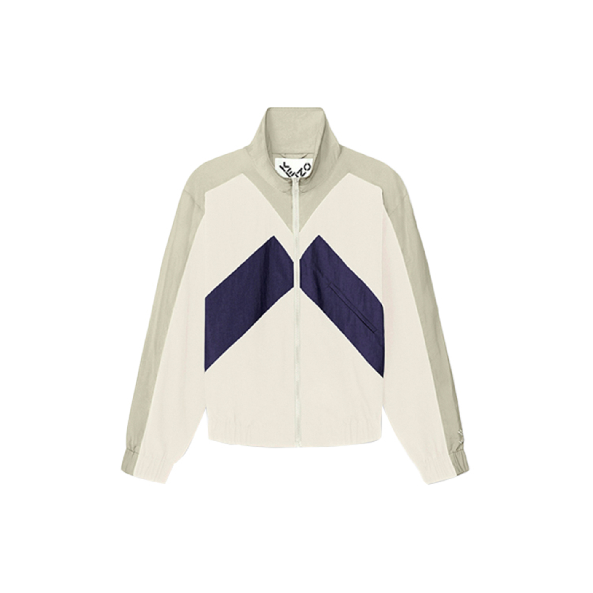 KENZO SS21 Colorblock Zip Jacket Men’s Light Brown FB55BL5109CO-03