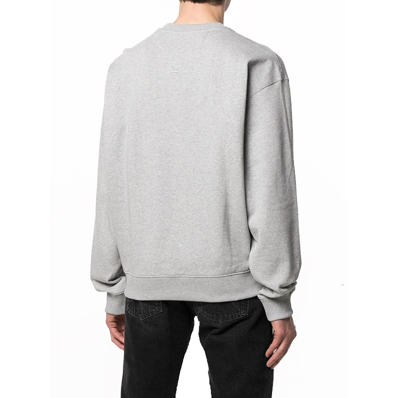 KENZO SS21 Embroidered Logo Fleece Crewneck Sweatshirt Men’s Pearl Grey FB55SW5234MO-94 圖 6