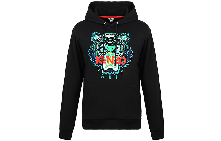 KENZO SS21 Embroidered Tiger Hoodie Black F955SW4154XA-99