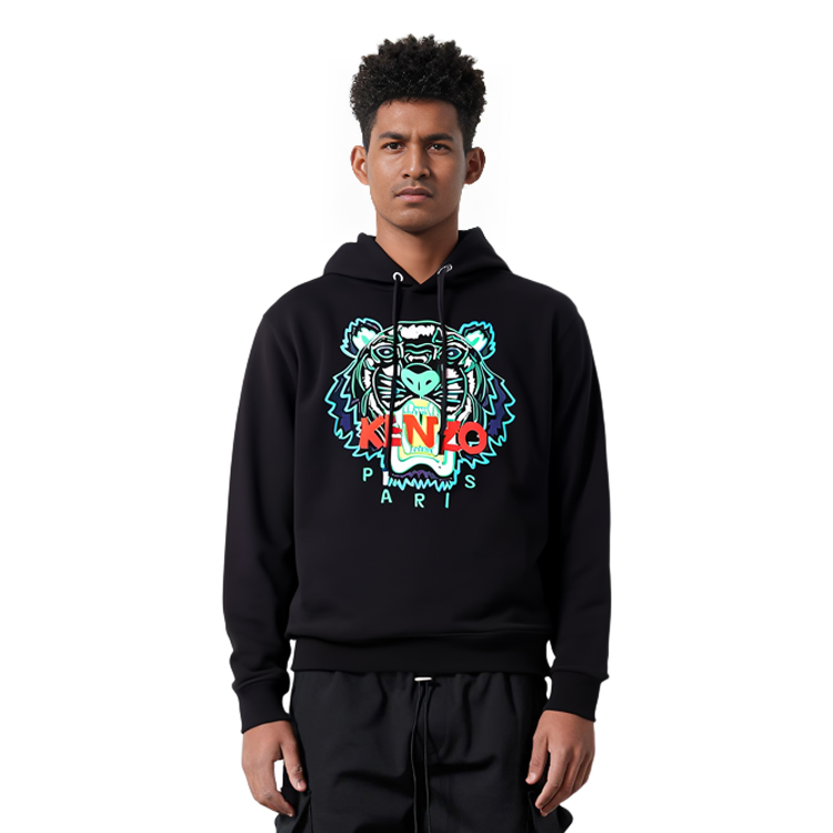 KENZO SS21 Embroidered Tiger Hoodie Black F955SW4154XA-99 圖 7