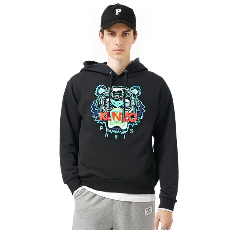 KENZO SS21 Embroidered Tiger Hoodie Black F955SW4154XA-99 圖 8