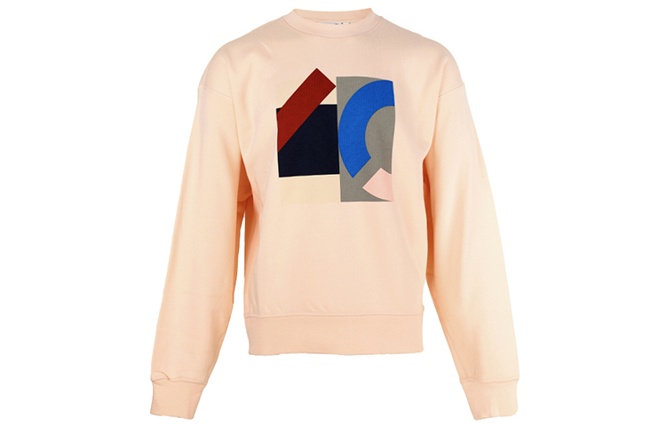 KENZO SS21 Geometric Print Pullover Sweatshirt Yellow () FB55SW5244MS-09